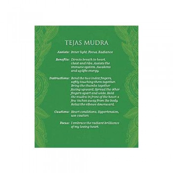 Mudras for Awakening the Energy Body meditacinės kortos ir knyga US Games Systems